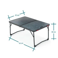 Quechua TABLE BASSE PLIANTE DE CAMPING - MH100 - GRISE -Plein Air Boutique table basse pliante de camping mh100 grise 1