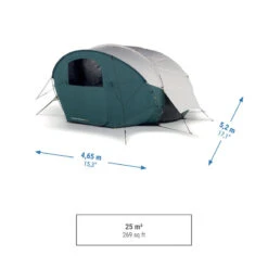 Quechua Tente Bulle De Camping - AirSeconds Skyview Polycoton - 2 Personnes - 1 Chambre -Plein Air Boutique tente bulle de camping airseconds skyview polycoton 2 personnes 1 chambre 3