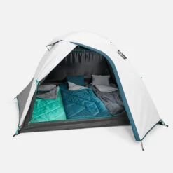 Quechua Tente De Camping - MH100 - 3 Places - Fresh & Black -Plein Air Boutique tente de camping mh100 3 places fresh and black 4