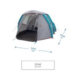 Quechua Tente Gonflable De Camping - Air Seconds 4.1 - 4 Personnes - 1 Chambre -Plein Air Boutique tente gonflable de camping air seconds 41 4 personnes 1 chambre 2