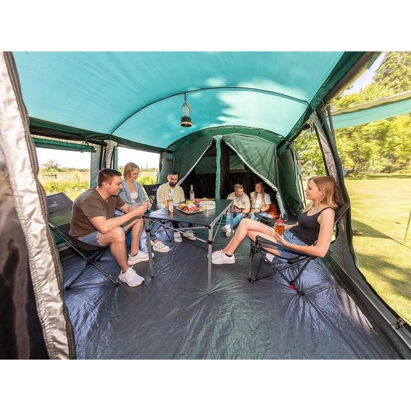 Tente Tunnel Familiale Montana 8 - Camping - 8 Personnes - 3 Cabines Sombres 5 Tente Tunnel Familiale Montana 8 - Camping - 8 Personnes - 3 Cabines Sombres – Image 3