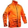 VESTE CHASSE RESISTANTE IMPERMEABLE ORANGE FLUO SUPERTRACK 100 1 VESTE CHASSE RESISTANTE IMPERMEABLE ORANGE FLUO SUPERTRACK 100 -Plein Air Boutique veste chasse resistante impermeable orange fluo supertrack 100