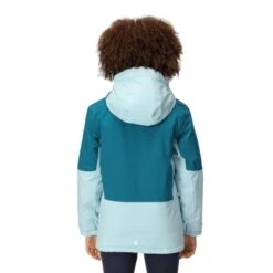 Regatta Veste Imperméable HIGHTON Enfant (Bleu Sarcelle Foncé / Bleu Pâle) -Plein Air Boutique veste impermeable highton enfant bleu sarcelle fonce bleu pale 2