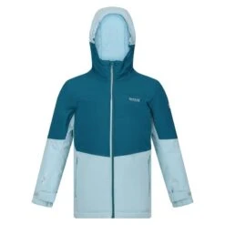 Regatta Veste Imperméable HIGHTON Enfant (Bleu Sarcelle Foncé / Bleu Pâle)