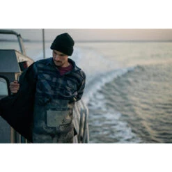 VESTE MOUTONNÉE TYPE SURCHEMISE 500 BLEU -Plein Air Boutique veste moutonnee type surchemise 500 bleu 6