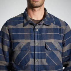 VESTE MOUTONNÉE TYPE SURCHEMISE 500 BLEU -Plein Air Boutique veste moutonnee type surchemise 500 bleu 9