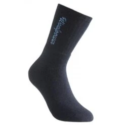 Woolpower Chaussettes Merino Logo Classique 400 - Bleu Marine -Plein Air Boutique woolpower chaussettes merino logo classique 400 bleu marine 3
