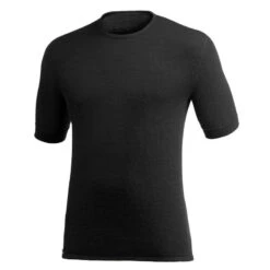 Woolpower Tee-shirt De Base En Mérinos 200 - Noir -Plein Air Boutique woolpower tee shirt de base en merinos 200 noir 1